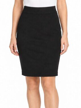 INC International Concepts Black High-Waisted Pencil Skirt, 6